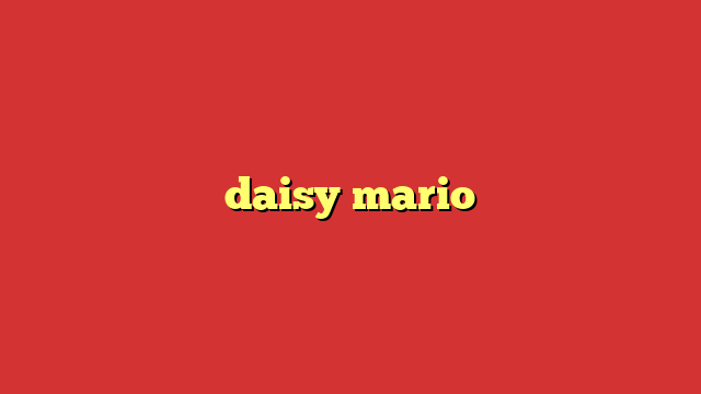 daisy mario