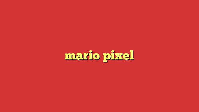 mario pixel