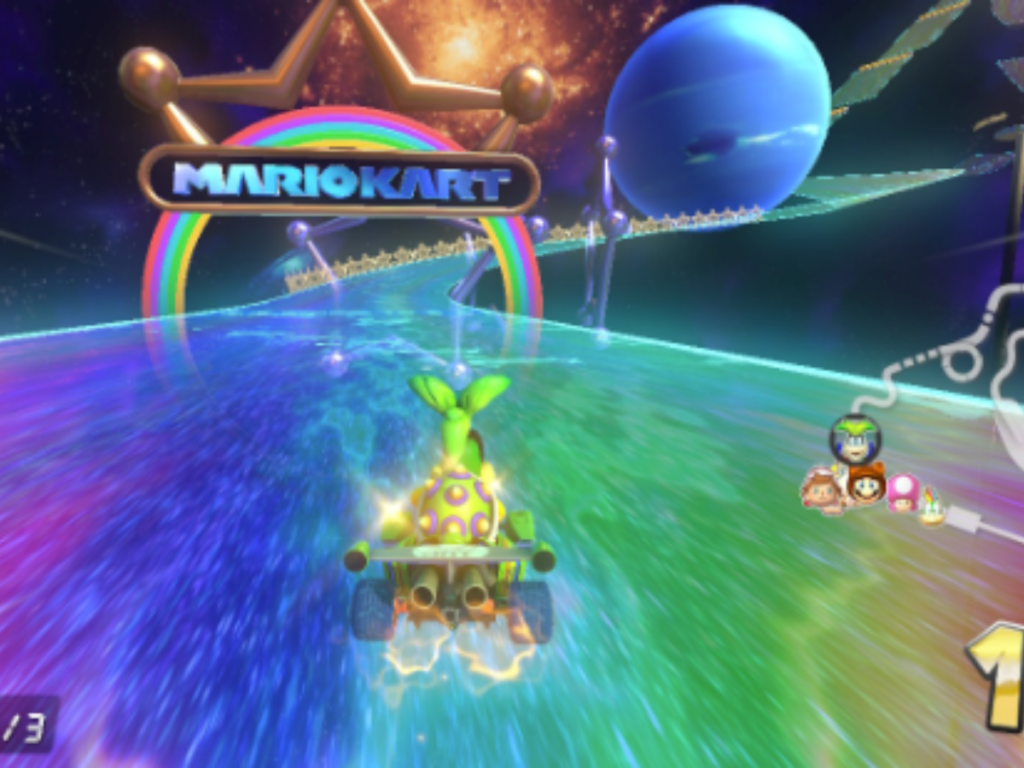 Mario Kart 7 kart arc-en-ciel